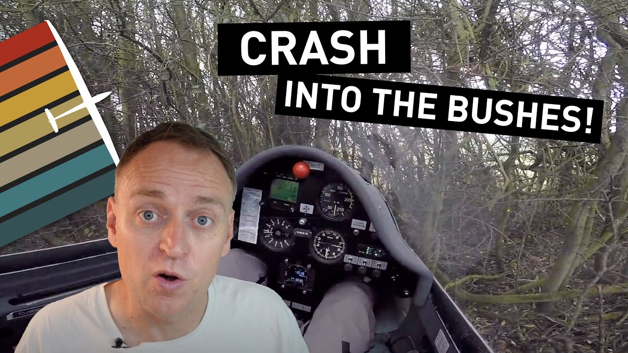 Sailplane Crashes Into Bushes: Instructor Reacts!