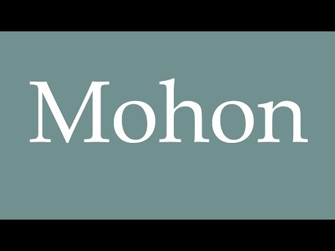 How to Pronounce ''Mohon'' Correctly in French