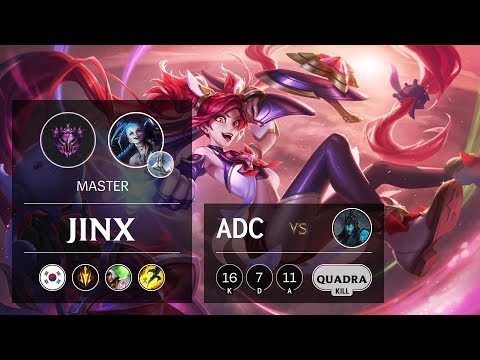 Jinx ADC vs Kalista - KR Master Patch 9.7