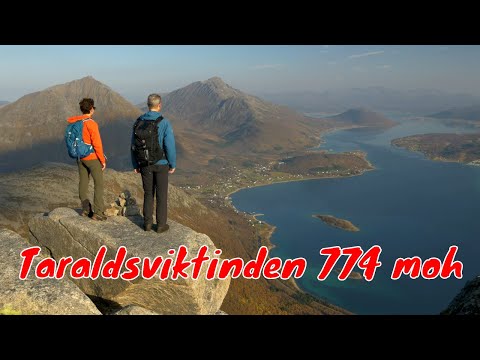Fjelltur Taraldsviktinden 774 moh (Fiskefjorden / Tjeldsund) - 04.10.2020 - 4k