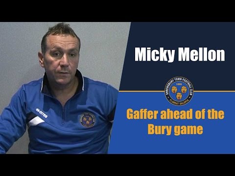INTERVIEW | Micky Mellon pre Bury (H) - Town TV