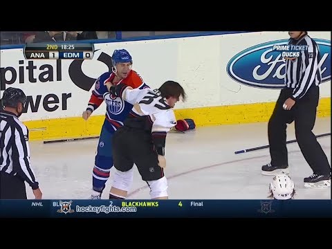 Matt Beleskey vs Steve Pinizzotto Apr 6, 2014