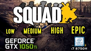 GTX 1050 Ti in SQUAD - Benchmark All Graphics Setting in 2023