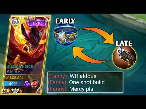 SAVAGE🔥ALDOUS NEW ONE SHOT BUILD NEW BROKEN FIRTS ITEM FOR EARLY AND LATE GAME DAMAGE HACK | MLBB