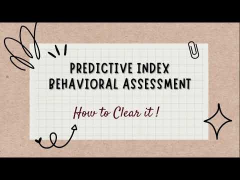 Predictive Index Behavioral Assessment- Online Test for Interview Selection