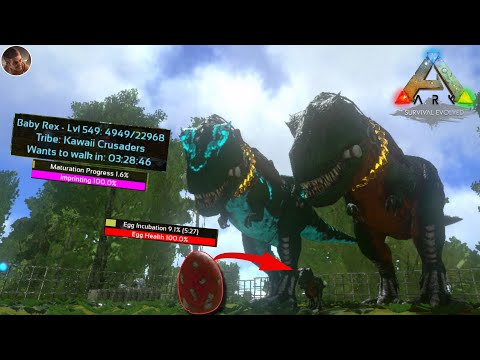Rex breeding and imprinting!! ARK SURVIVAL EVOLVED MOBILE 🦖