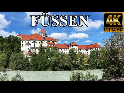 FÜSSEN im ALLGÄU - Stadtrundgang 🇩🇪 (4K)