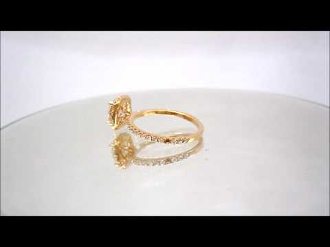 18K ROSE GOLD ROUND CUT DIAMOND ENGAGEMENT RING PRONG SET 1.62CTW - KNR INC - 310