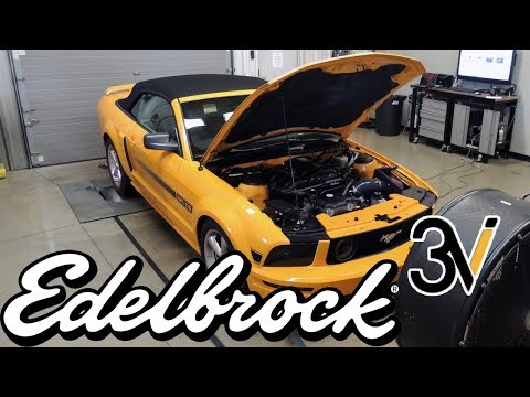 EDELBROCK SUPERCHARGER ON STOCK 2005 - 09 3V MUSTANG 90K MILES at BRENSPEED