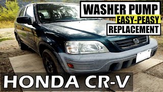 HONDA CR-V WINDSHIELD WASHER PUMP BEST REPLACEMENT in DETAILS | HONDA CRV 1999-2001