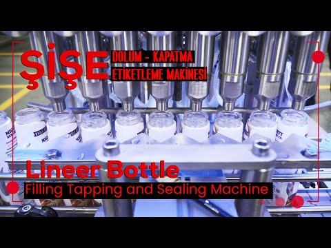 BOTTLE FILLING, SEALING AND LABELING MACHINE