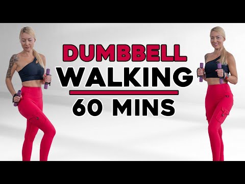 🔥60 Min Full Body Fat Burning 🔥 Workout with Dumbbells | Knee Friendly🔥