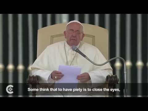 Pope explains true piety
