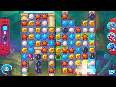 Fishdom 6446 Hard Level - 13 moves - NO BooSTERS