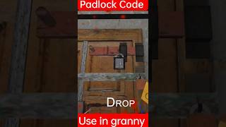 Padlock Code use in Granny #granny #shorts #viral