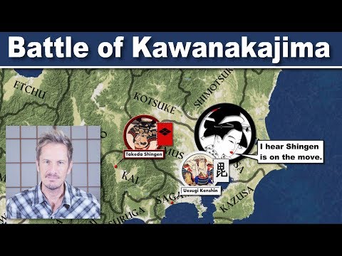 The Battle of Kawanakajima, a famous Japanese Samurai battle