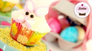preview picture of video 'Receta: Conejitos de Pascua Cupcakes'