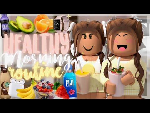 Our HEALTHY Morning Routine! *DURING QUARANTINE* | Roblox Bloxburg Roleplay