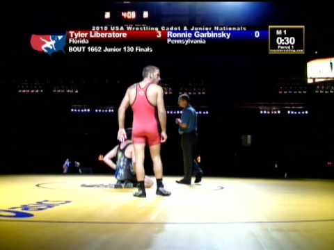 Junior Greco-Roman Finals 130 pounds - Tyler Liberatore vs. Ronnie Garbinsky
