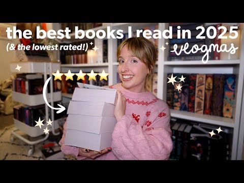 My favourite books from every month of 2025 (& my lowest rated!) ⭐️ | Bookmas day 12 [vlogmas]