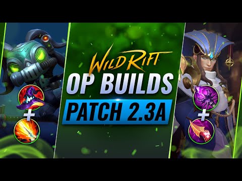 5 OP ITEM BUILDS on Patch 2.3A - Wild Rift (LoL Mobile)