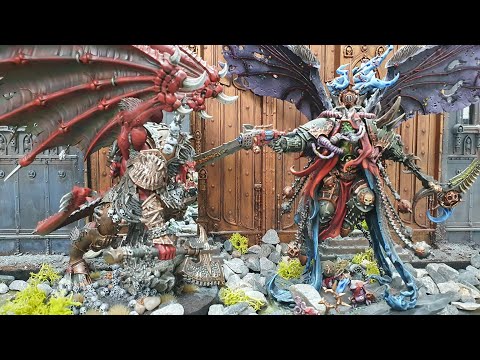 Angron vs Mortarion, World Eaters vs Death Guard, Warhammer 40k battle report