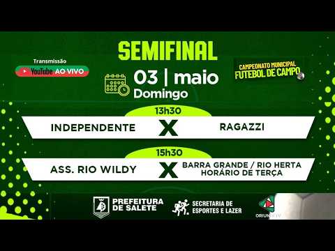 03/05/2026 - (Salete/SC) Campeonato Municipal de Futebol de Campo (Semifinais).