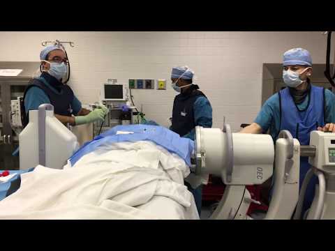 Dr Sammarone demonstrating a procedure