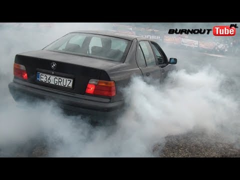 Palenie gumy BMW E36 "GRUZ" - XX Ogólnopolski Zlot BMW Toruń 2017 #5