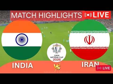 Indian vs iran football match highlights #india football #iran football # match highlights #live m#