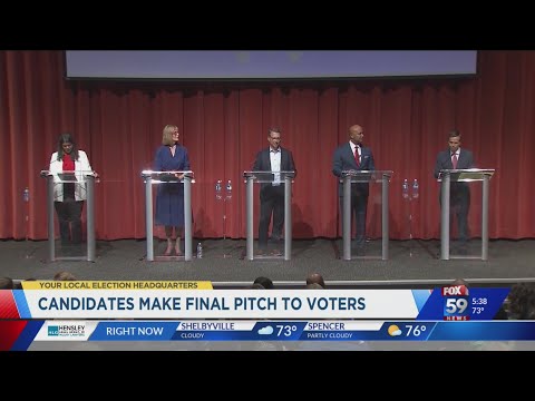 Indiana Gubernatorial candidates making final pitches to voters