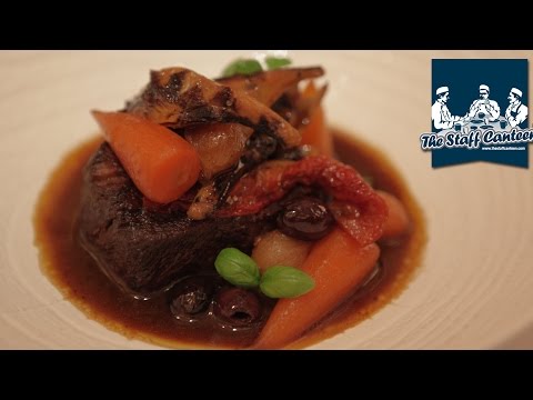 Michelin star chef Eric Chavot cooks braised beef Provençal