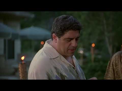 The Sopranos _ Tony staring at pussy during family reunion