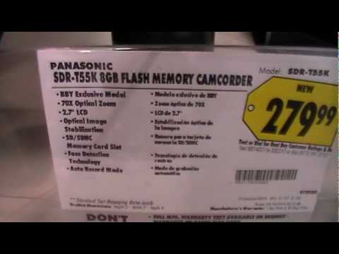 Panasonic SDR-T55 camcorder test
