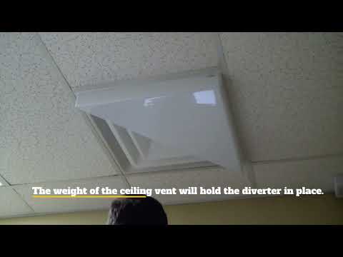 Plastic Ceiling Corner Air Diverter