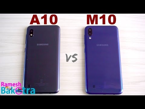 Samsung Galaxy A10 vs M10 SpeedTest and Camera Comparison