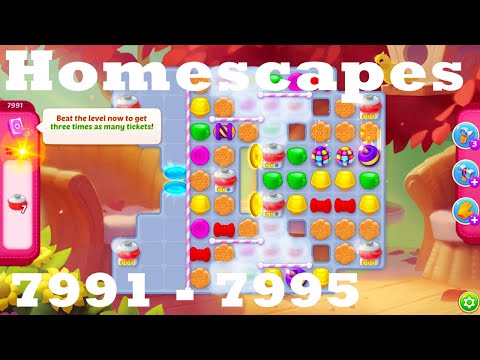 Homescapes Level 7991 - 7995 HD Walkthrough | 3 - match game | gameplay | android | ios | pc | app