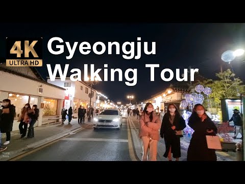 Excursão noturna a pé pela Coreia Gyeongju - Cheomseongdae, Hwannidan Gil