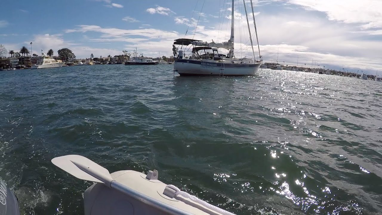 Sailing and Anchoring in Newport Beach (March 2020)