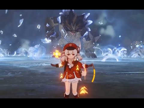 [Genshin Impact] Klee solo primo geovishap - no food, no damage, lore-accurate birthday video