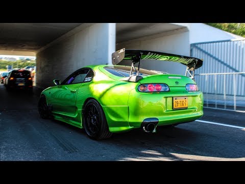 JDM cars leaving a Carshow | Japfest 2018 [Tunnel sounds]