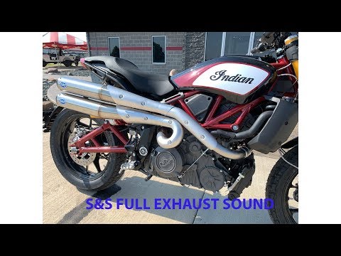 FTR 1200 S&S Exhaust sound clip 2019 Indian Race Replica