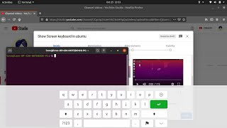 How to Show Screen keyboard in ubuntu