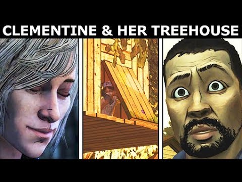 Clementine Mentions Her Treehouse To Violet & Louis - The Walking Dead Final Season 4 Episode 4