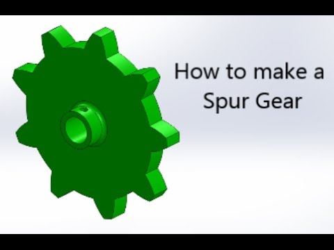 Solidworks Tutorial: How to make a Spur Gear