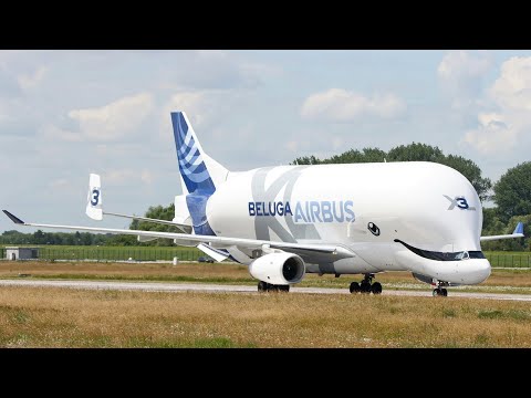 (4K) Plane Spotting at Airbus Hamburg Finkenwerder Airport | Beluga XL, A321neo (DutchPlaneSpotter)