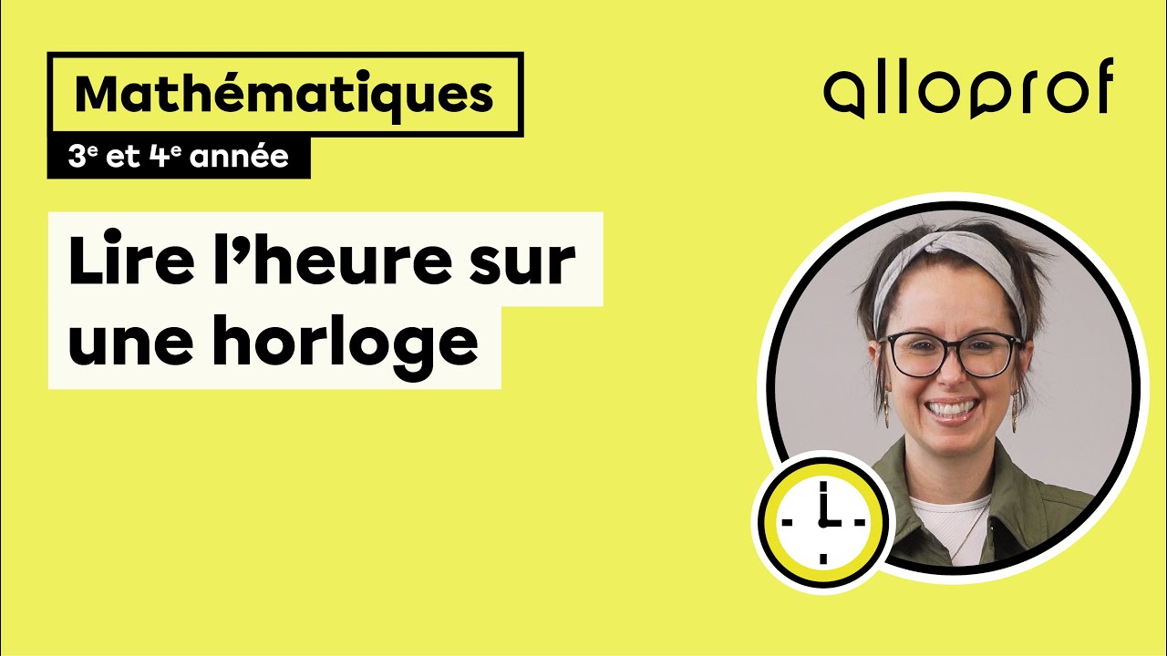 Lire l'heure sur une horloge (2e cycle)