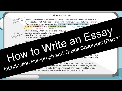 How to Write an Essay: Introduction Paragraph  (with Worksheet)