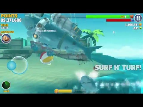 Hungry Shark Evolution Megalodon over 100million highscore