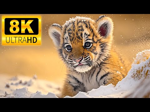 TOP 50 BEAUTIFUL ANIMALS - 8K (60FPS) ULTRA HD - With Nature Sounds (Colorfully Dynamic)